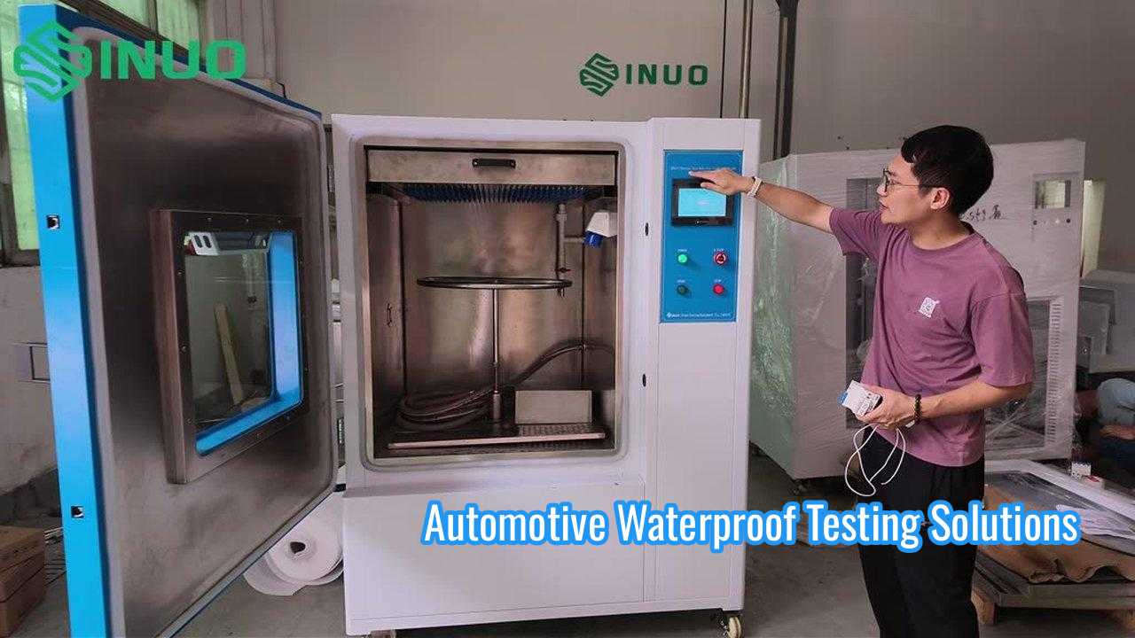 What happens when automotive components undergo IPX1‑2 drip water test?