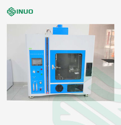 अच्छा मूल्य IEC60695 UL94 मानकों के अनुरूप पीएलसी और टच स्क्रीन नियंत्रण और 50W 500W डुअल पावर वाली हॉरिजॉन्टल वर्टिकल फ्लेम टेस्ट चैंबर ऑनलाइन